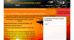 Desktop Screenshot of ahorrosycesantias.com